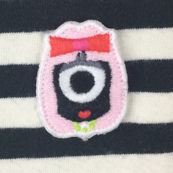 Kate Spade x Darcel 3/4 Sleeve Striped Crewneck Top Size Small - Picture 6 of 8